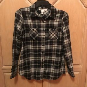 BCBGeneration Plaid button down shirt